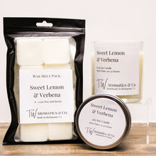 Load image into Gallery viewer, Sweet Lemon &amp; Verbena Soy Wax Melt Pack | 8 Count Pack - T. W. Aromatics &amp; Co.