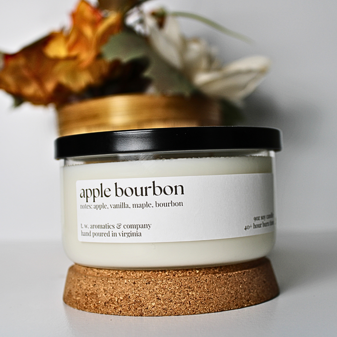 Apple Bourbon - Fall 3 Wick Candle - T. W. Aromatics & Co.