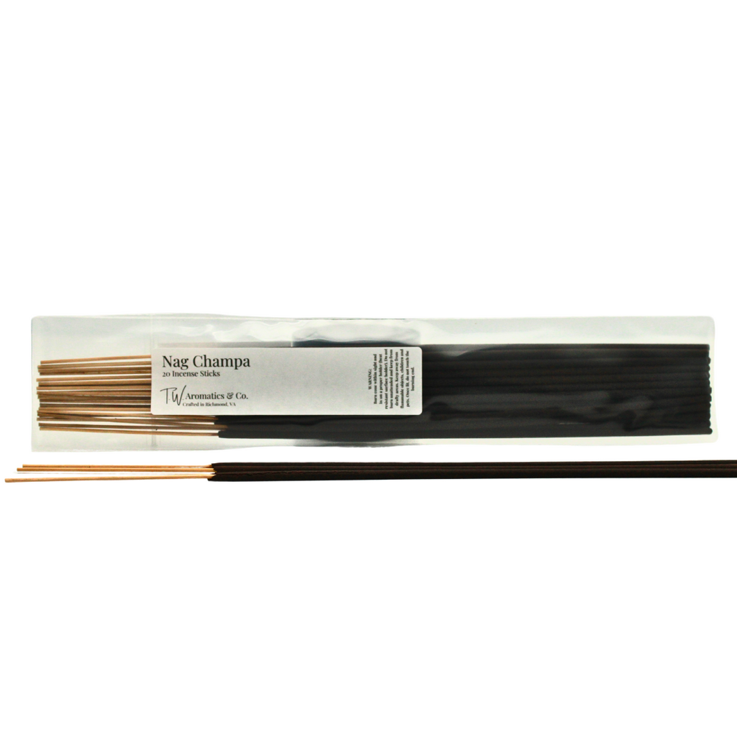 Nag Champa Incense Sticks - 20 Count - T. W. Aromatics & Co.