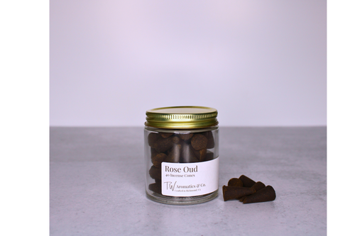Rose Oud Incense Cones - T. W. Aromatics & Co.