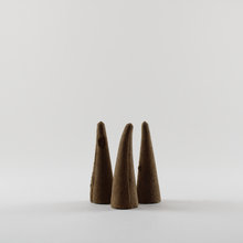 Load image into Gallery viewer, Nag Champa Backflow Incense Cones - 12 Count - T. W. Aromatics &amp; Co.