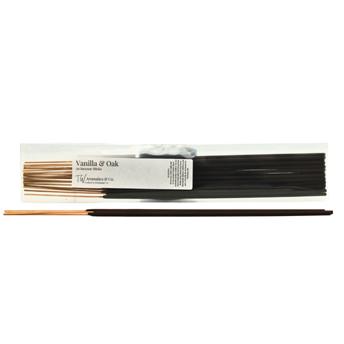 Vanilla Oak Incense Sticks - 20 Count - T. W. Aromatics & Co.