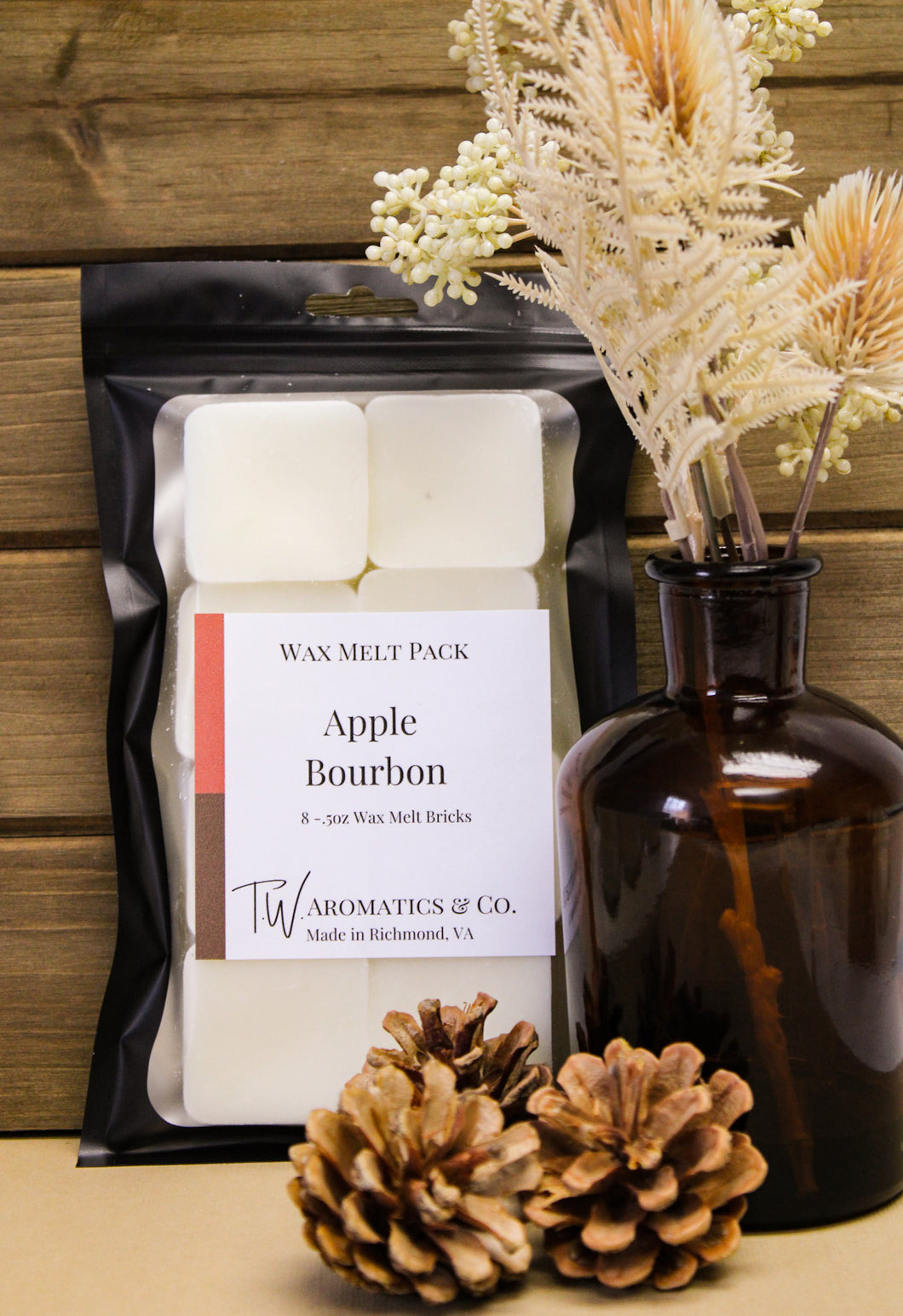 Apple Bourbon, 8 Count Wax Melt Pack - T. W. Aromatics & Co.
