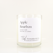 Load image into Gallery viewer, Apple Bourbon | Hand Poured Soy Candle | 8.5oz Glass Tumbler - T. W. Aromatics &amp; Co.