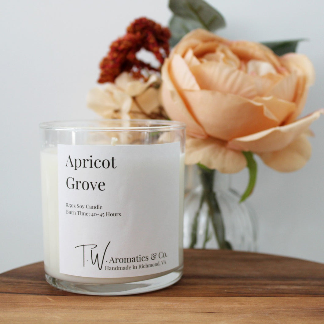Apricot Grove  - Hand Poured 8.5oz Soy Candle - T. W. Aromatics & Co.