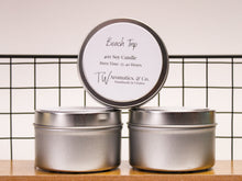 Load image into Gallery viewer, Beach Trip | Small or Travel Size 4oz Soy Candle - T. W. Aromatics &amp; Co.
