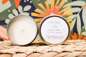 Cactus Flower and Jade | Small or Travel Size 4oz Soy Candle - T. W. Aromatics & Co.