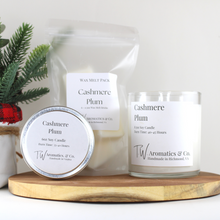 Load image into Gallery viewer, Cashmere Plum - 4oz Travel Size Tin Candle - T. W. Aromatics &amp; Co.