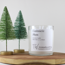 Load image into Gallery viewer, Cashmere Plum, Hand Poured 8.5oz Soy Candle - T. W. Aromatics &amp; Co.