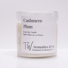 Load image into Gallery viewer, Cashmere Plum Soy Candle - T. W. Aromatics &amp; Co.