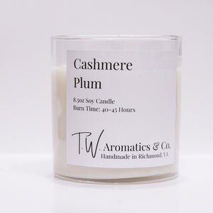 Cashmere Plum Soy Candle - T. W. Aromatics & Co.