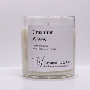Crashing Waves -  Hand Poured 8.5oz Soy Candle - T. W. Aromatics & Co.