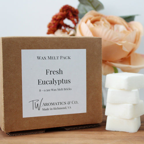 Fresh Eucalyptus 8 Count Soy Wax Melt Package - T. W. Aromatics & Co.