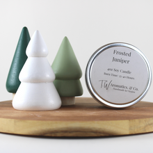 Load image into Gallery viewer, Frosted Juniper  - 4oz Travel Size Tin Candle - T. W. Aromatics &amp; Co.