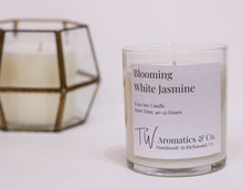 Load image into Gallery viewer, Blooming White Jasmine, Hand Poured Soy Candle - T. W. Aromatics &amp; Co.