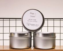 Load image into Gallery viewer, Mango &amp; Coconut | Small or Travel Size 4oz Soy Candle - T. W. Aromatics &amp; Co.