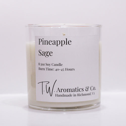 Pineapple Sage - Hand Poured 8.5oz Soy Candle - T. W. Aromatics & Co.