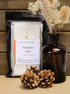 Pumpkin Chai, 8 Count Wax Melt Pack - T. W. Aromatics & Co.